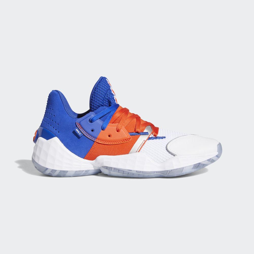 Adidasi Baschet Adidas Harden Vol. 4 Barbati Romania - Albastri/Portocalii/Albi FV4227